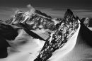 The Rimpfischorn and Monte Rosa from the Allalinhorn