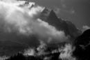 Clearing storm on the aiguille de Blaitiere