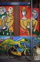 Bicycle and mural