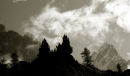 Afternoon cloud over the Aiguille de Blaitiere