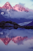 Aiguilles de Chardonnet and Argentiere and Lac Blanc