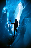 Inside the Ferpecle Glacier