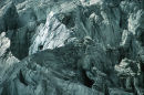 Climbers on crevasses on the Glacier Blanc