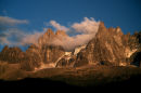 Chamonix Aiguilles at Sunset