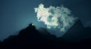 Sunrise over the Aiguille de Blaitiere