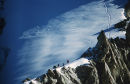 Climbers on the Col de la Berangere