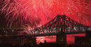 Fireworks over Pont Jacques-Cartier