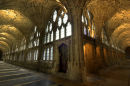 The cloisters of Gloucester Cathedral