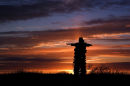Silhouette of Inukshuk