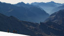 Climbers on the Breithorn Plateau
