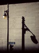 Lamp post and shadow