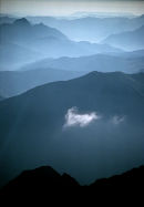 The lower valleys from the Gouter hut