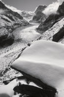 Fresh snow at the Mer de Glace