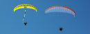Two microlights in flight