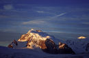 First light on Monte Rosa