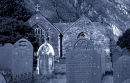 Gravestones at Nant Peris church