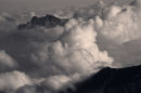 Clouds forming over the Desert de Plate