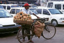 Pineapple seller on Indian market