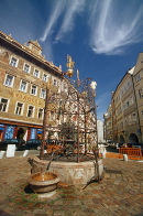 A town square in Prague