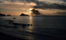Meadfoot beach and Thatcher Rock