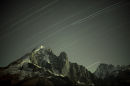 Star trails and the Aiguille Verte