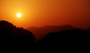 The hills in Wadi Rum