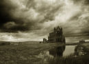 A stormy sky over Whitby Abbey