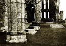 Columns at Whitby Abbey