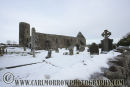 Drumlane Abbey In Winter, Milltown, County Cavan, Ireland.