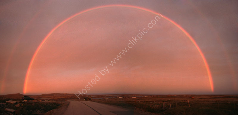 Rainbow at  Sunset
