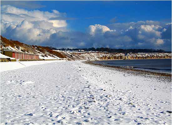 Beach Huts in Winter