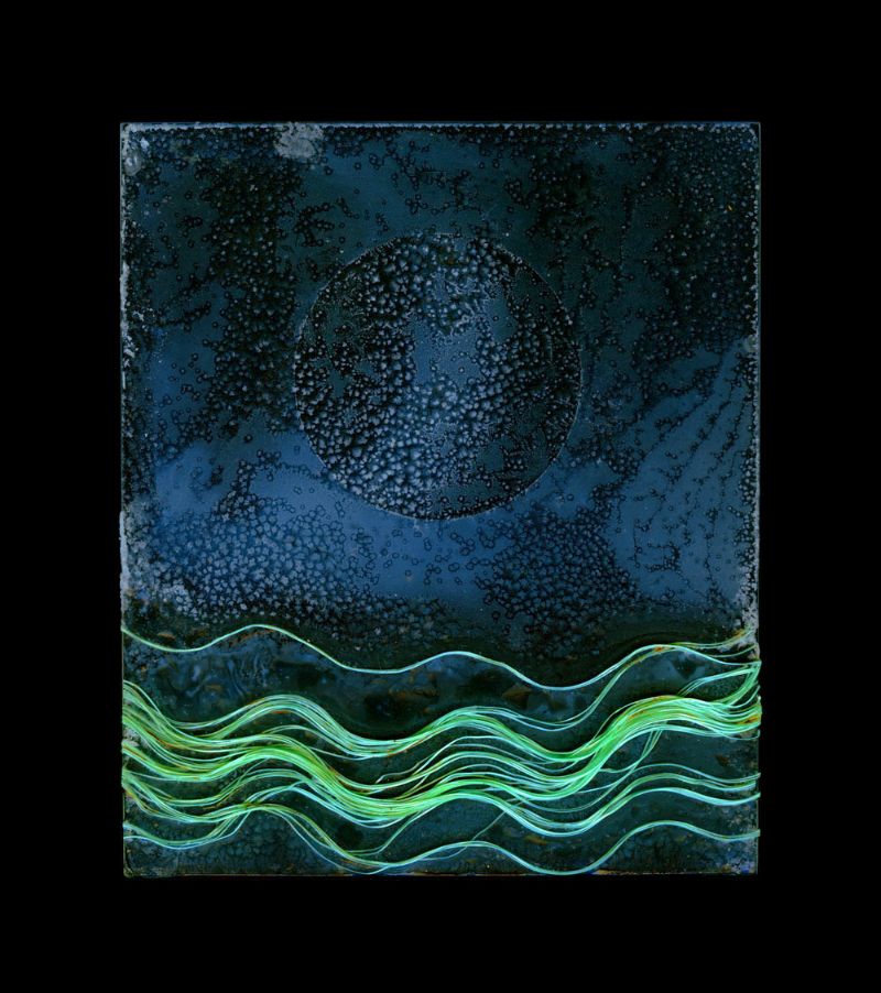 along the strandline 2 - blue in green - 2013