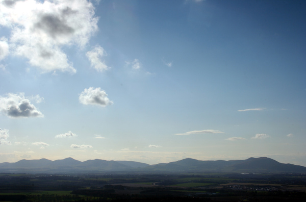 The Pentland Hills from Gorebridge