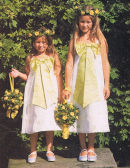 Bridesmaids pomanders and matching circlet head-dresses