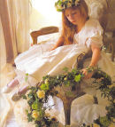 Flowergirl's circlet headdress and hoop