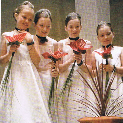 Four modern bridesmaids