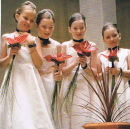 Four modern bridesmaids