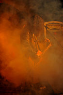 "No-one will notice if I Quickly re-tune in all this smoke..." Athos Kyriakides
