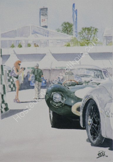 Le Mans classic 2010 d-type jaguar plateau2