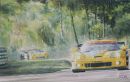 Corvette le mans 24H watercolor