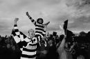 Ardara supporters celebrate the winning of the Dr McGuire Cup, GAA Football. 2004