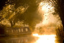 Early morning on the Kennet and Avon Canal at Bathampton. UK. 2009