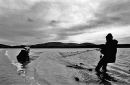 Draft-net fishing for salmon in Loughros Bay. 2004