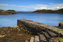 Crumbling Pier at Plocrapol, The Bays.