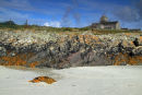 Shot of Iona Abbey fom the beach