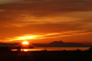 Sunset with Edinburgh in Background