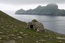 Looking out to Dun from the Gap above village bay