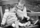 Children photographed in natural surroundings.