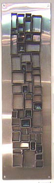 Stainless steel and ceramic.
120 x 40cms