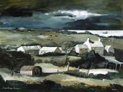 Tregynnon Farm by John Knapp-Fisher